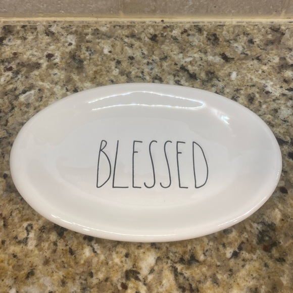 Rae Dunn Blessed Appetizer Plate - Picture 1 of 5
